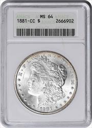 1881-CC Morgan Silver Dollar MS64 ANACS