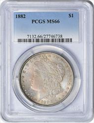 1882 Morgan Silver Dollar MS66 PCGS