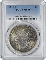 1878-S Morgan Silver Dollar MS65 PCGS Toned