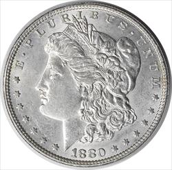 1880-O Morgan Silver Dollar AU58 Uncertified #152