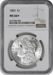 1883 Morgan Silver Dollar MS66+ NGC
