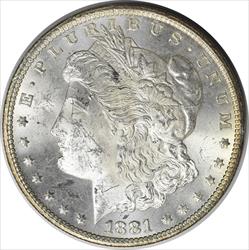 1881-CC Morgan Silver Dollar MS60 Uncertified #1040