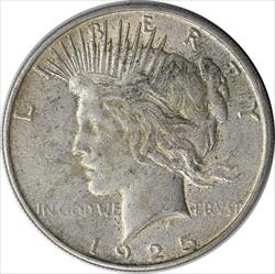 1925-S Peace Silver Dollar EF Uncertified