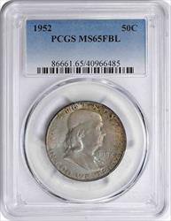 1952 Franklin Silver Half Dollar MS65FBL PCGS