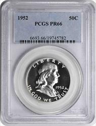 1952 Franklin Silver Half Dollar PR66 PCGS