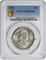1948 Franklin Silver Half Dollar MS65FBL PCGS