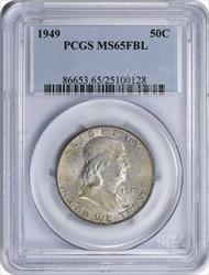 1949 Franklin Silver Half Dollar MS65FBL PCGS