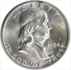 1954-D Franklin Silver Half Dollar MS64 Uncertified #240