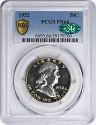 1952 Franklin Silver Half Dollar PR66 PCGS (CAC)