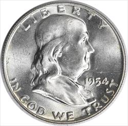 1954-D Franklin Silver Half Dollar MS63 Uncertified #1040