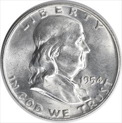 1954-D Franklin Silver Half Dollar MS63 Uncertified #128