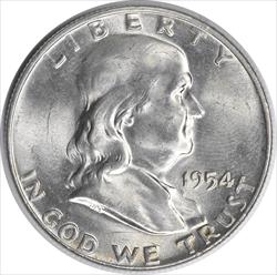 1954-D Franklin Silver Half Dollar MS63 Uncertified #129