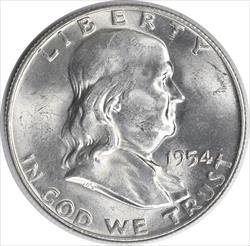 1954-D Franklin Silver Half Dollar MS63 Uncertified #130