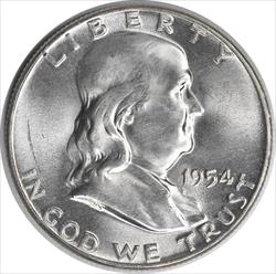 1954 Franklin Silver Half Dollar MS64 Uncertified #238