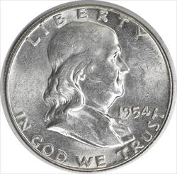 1954 Franklin Silver Half Dollar MS63 Uncertified #1149