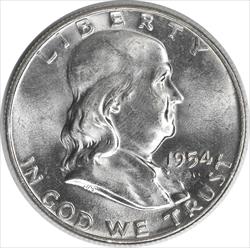 1954-D Franklin Silver Half Dollar MS63 Uncertified #1243
