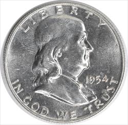 1954-D Franklin Silver Half Dollar MS63 Uncertified #1246