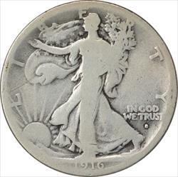 1916-D Walking Liberty Silver Half Dollar G Uncertified