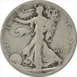 1919-S Walking Liberty Silver Half Dollar G Uncertified