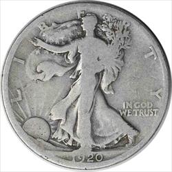 1920-D Walking Liberty Silver Half Dollar G Uncertified