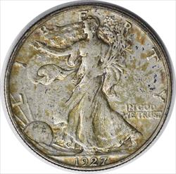 1927-S Walking Liberty Silver Half Dollar EF Uncertified #111