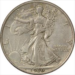 1936 Walking Liberty Silver Half Dollar Choice EF Uncertified