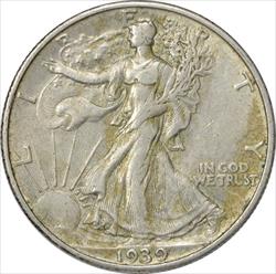 1939-S Walking Liberty Silver Half Dollar Choice EF Uncertified