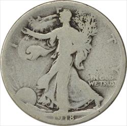 1918-D Walking Liberty Silver Half Dollar G Uncertified