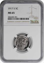 1917-S Buffalo Nickel MS65 NGC