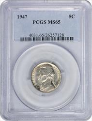 1947-P Jefferson Nickel MS65 PCGS