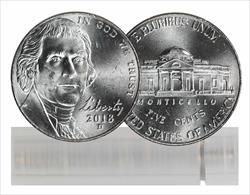 2018-D BU Jefferson Nickel 40-Coin Roll