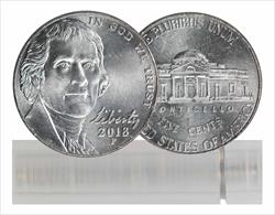 2018-P BU Jefferson Nickel 40-Coin Roll