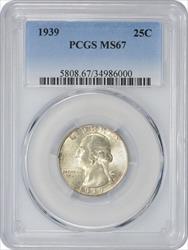 1939-P Washington Quarter MS67 PCGS
