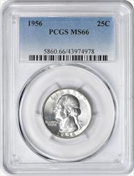 1956 Washington Silver Quarter MS66 PCGS