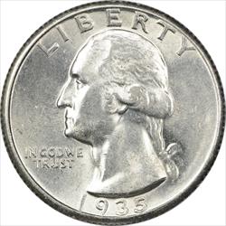 1935-S Washington Silver Quarter MS60 Uncertified