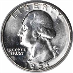 1955 Washington Silver Quarter MS63 Uncertified