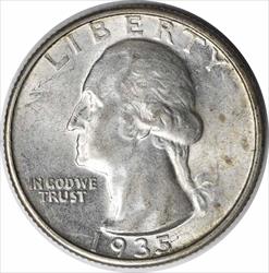 1935-D Washington Silver Quarter AU58 Uncertified #1206