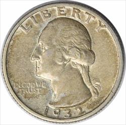 1932-S Washington Silver Quarter EF Uncertified #1046