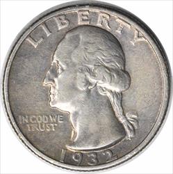 1932-S Washington Silver Quarter EF Uncertified #1047