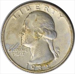 1932-S Washington Silver Quarter EF Uncertified #1049