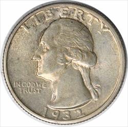 1932-S Washington Silver Quarter AU Uncertified #1059