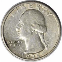 1935-D Washington Silver Quarter AU Uncertified #1140