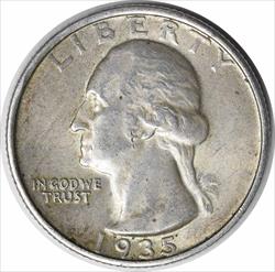 1935-D Washington Silver Quarter AU Uncertified #1141