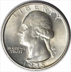 1935-S Washington Silver Quarter MS64 Uncertified #1213