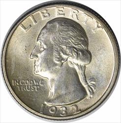 1932-D Washington Silver Quarter MS63 Uncertified #230