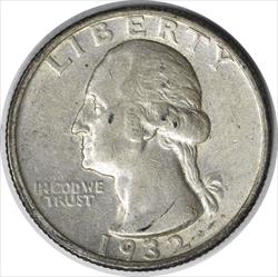 1932-S Washington Silver Quarter EF Uncertified #302