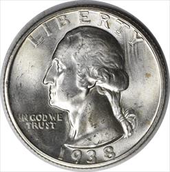 1938-S Washington Silver Quarter MS64 Uncertified #303