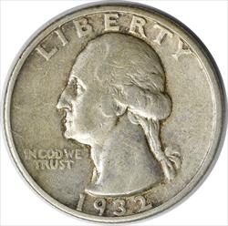 1932-S Washington Silver Quarter VF Uncertified #112