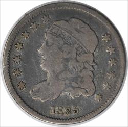 1835 Bust Silver Half Dime VG Uncertified