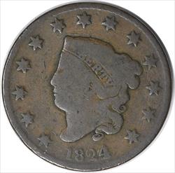 1824/2 Large Cent G Uncertified #134